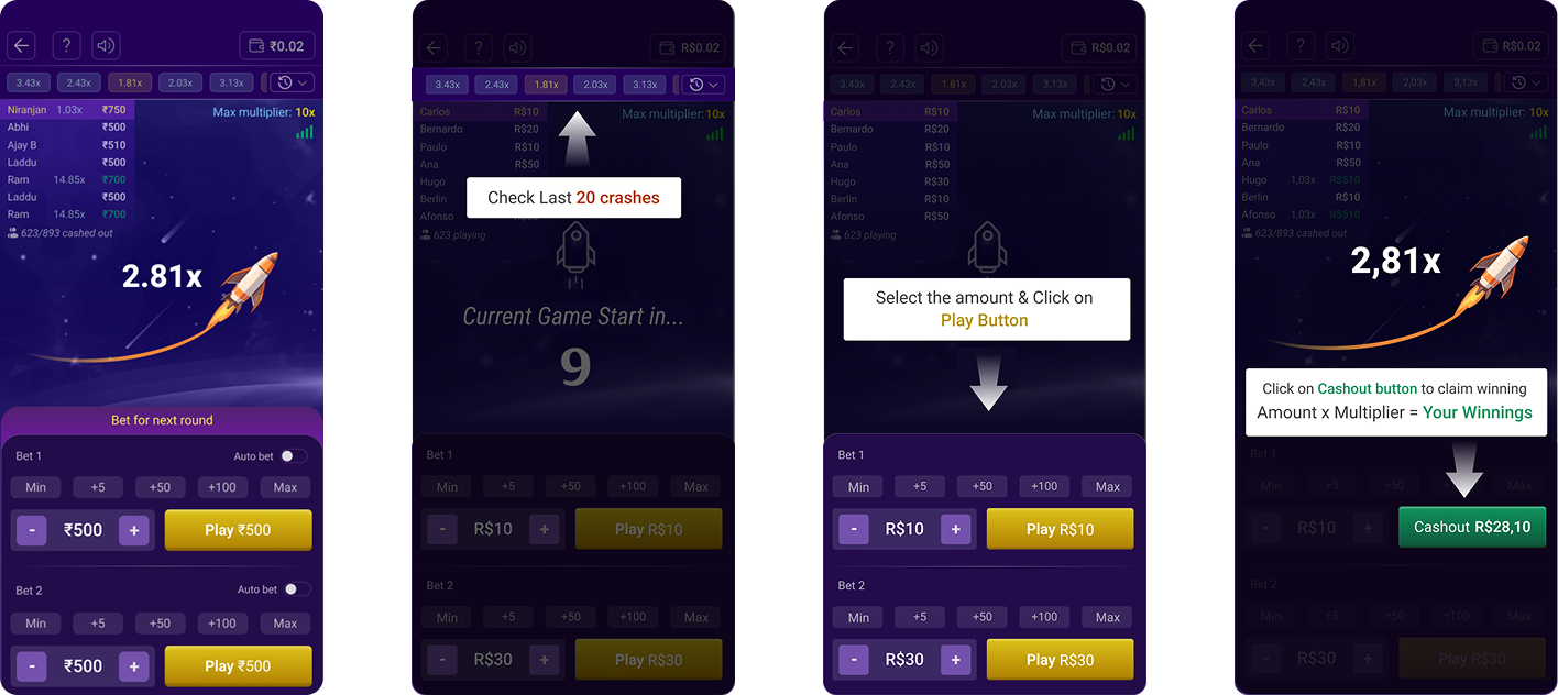 Rocket skill Game
